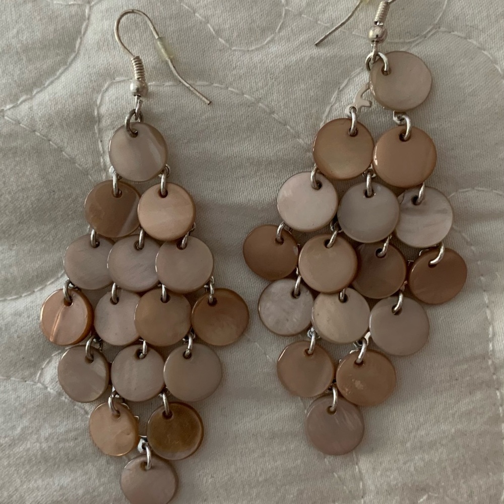 Elegant Brown Dangle Earrings